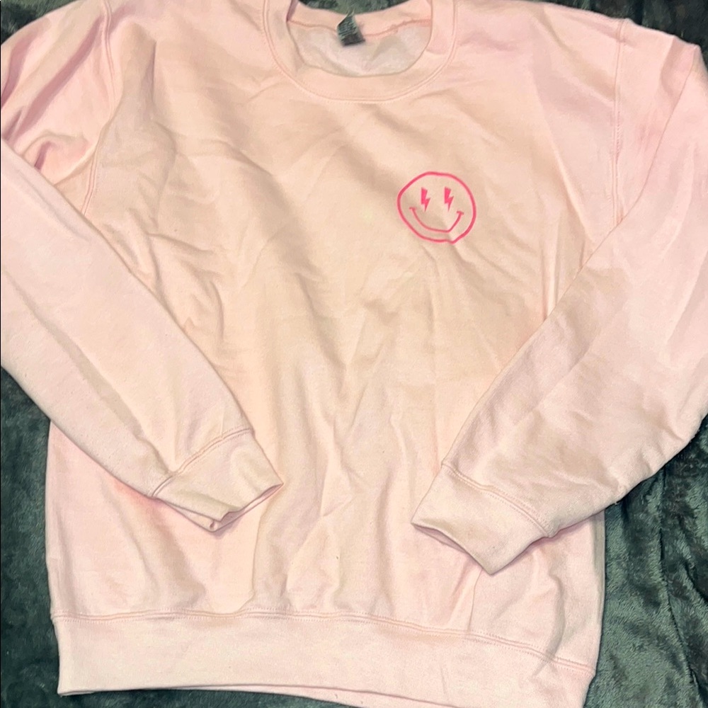 Pink Smiley Face Sweatshirt